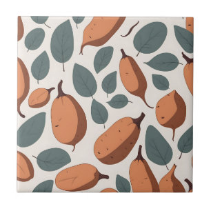 Sweet Potato Seamless Pattern Tile