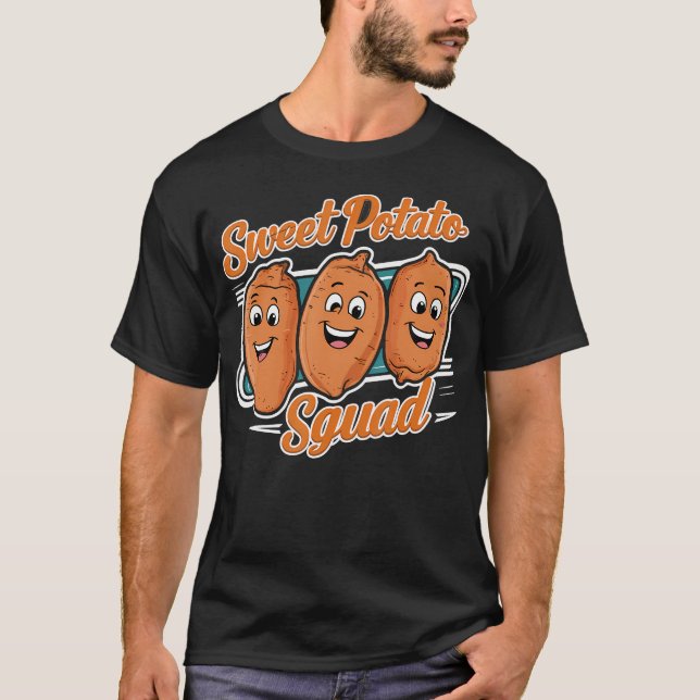 Sweet Potato Squad  Sweet Potatoes Vegetable  Swee T-Shirt (Front)