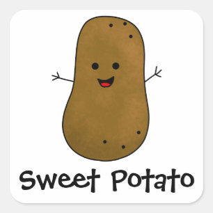 Sweet Potato Square Sticker