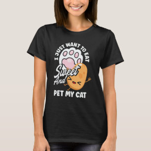 Sweet Potato Vegetable Cat Owner T-Shirt