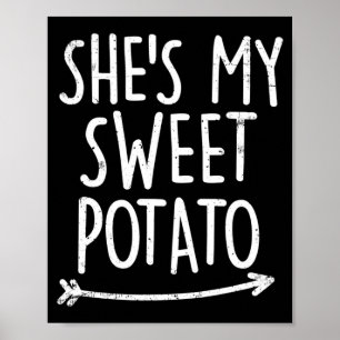 Sweet Potato Yam Shirts Mens Womens Matching Set Poster