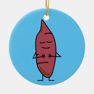 Sweet Potato Yam Yams Potatoes happybaked roasted Ceramic Tree Decoration