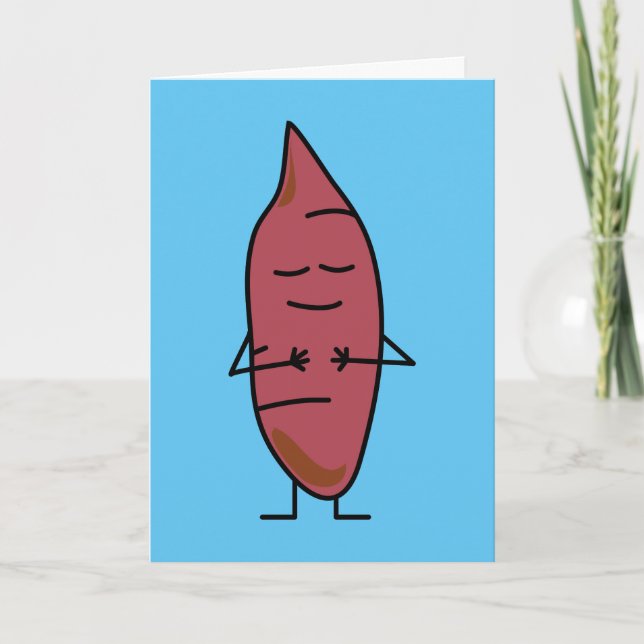 Sweet Potato Yam Yams Potatoes happybaked roasted Thank You Card (Front)