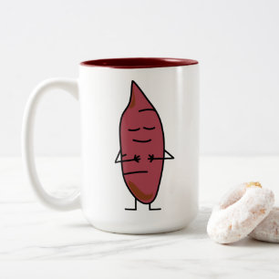 Sweet Potato Yam Yams Potatoes happybaked roasted Two-Tone Coffee Mug