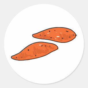 Sweet Potatoes Classic Round Sticker