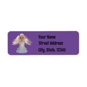 Sweet Praying Angel Return Address Label