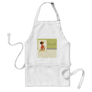 Sweet Praying Girl Thank You God Standard Apron