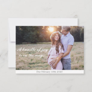 Sweet Pregnancy Announcement Card
