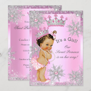 Sweet Princess Baby Shower Wonderland Pink Invitation