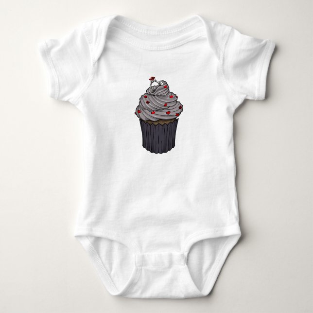 Sweet Proposal Cupcake Baby Bodysuit (Front)