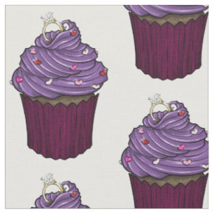 Sweet Proposal Cupcake Fabric