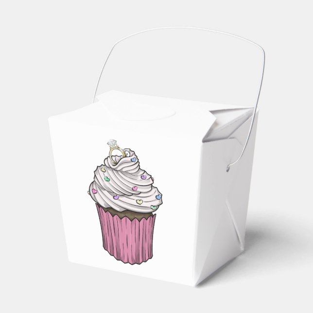 Sweet Proposal Cupcake Favour Box (Front Side)