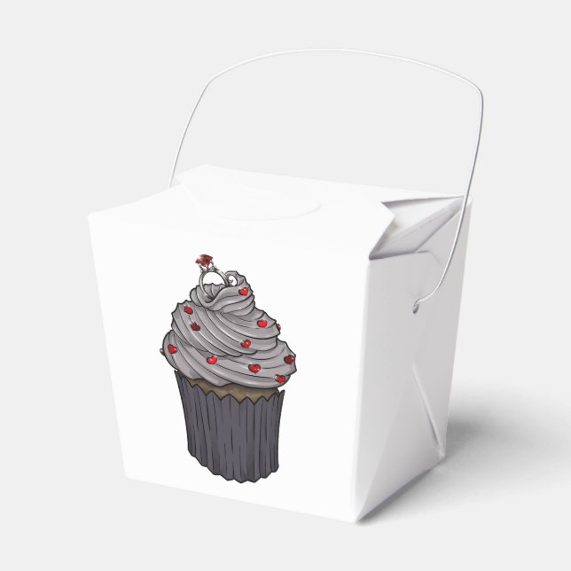 Sweet Proposal Cupcake Favour Box (Front Side)