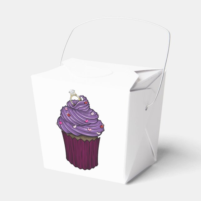 Sweet Proposal Cupcake Favour Box (Front Side)