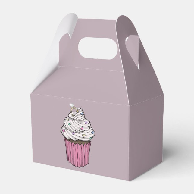 Sweet Proposal Cupcake Favour Box (Front Side)