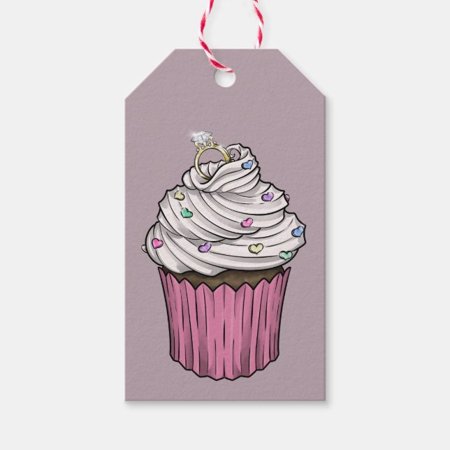 Sweet Proposal Cupcake Gift Tags (Front)