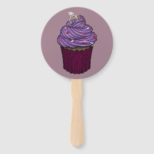 Sweet Proposal Cupcake Hand Fan