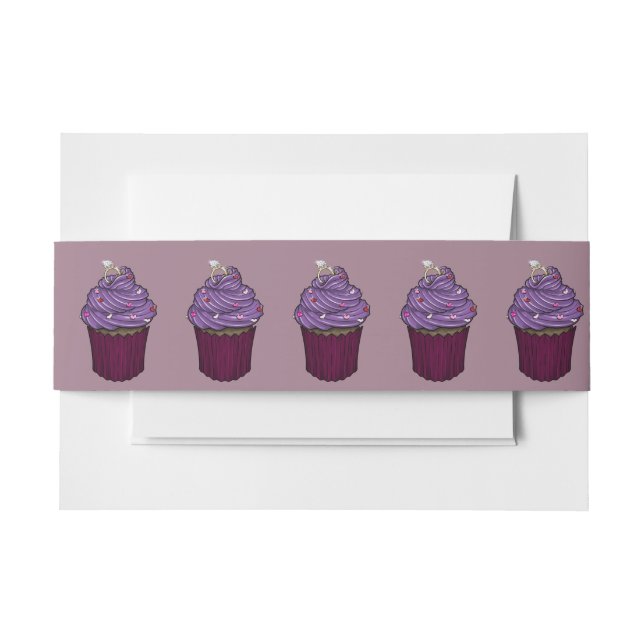 Sweet Proposal Cupcake Invitation Belly Band (Front Example)