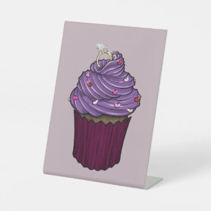 Sweet Proposal Cupcake Pedestal Sign
