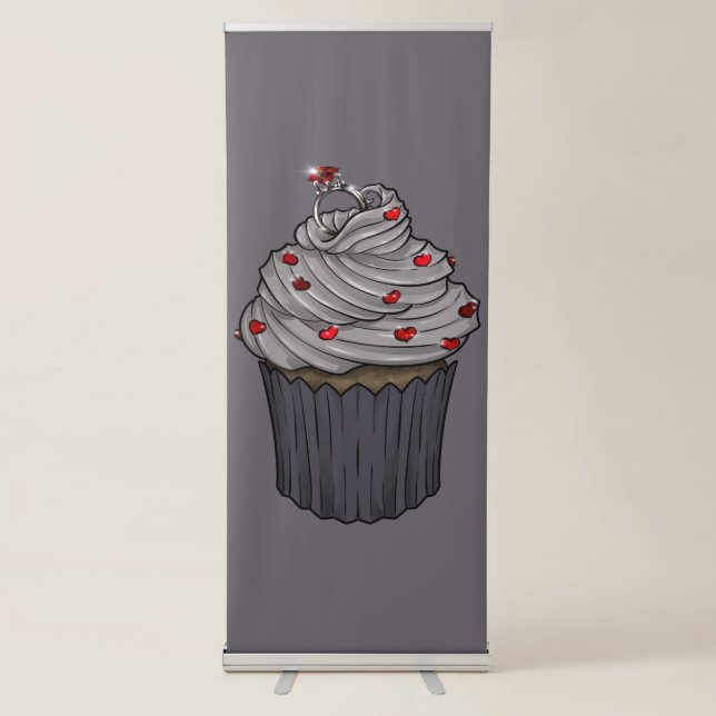 Sweet Proposal Cupcake Retractable Banner (Front)