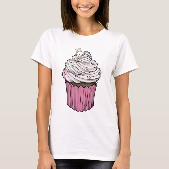 Sweet Proposal Cupcake T-Shirt (Front)
