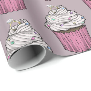 Sweet Proposal Cupcake Wrapping Paper