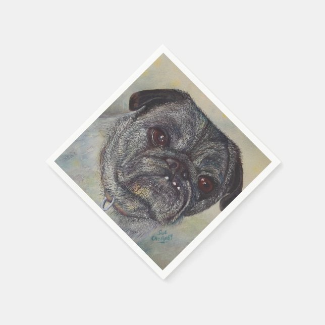 SWEET PUG PAPER NAPKINS (Corner)