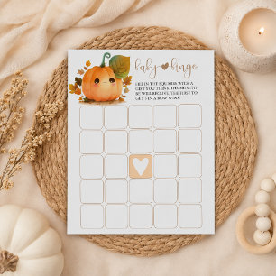 Sweet Pumpkin Fall Baby Bingo Notepad