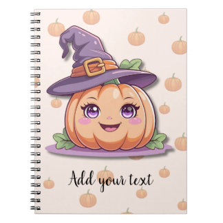 Sweet Pumpkin Magic – Personalised Halloween Noteb Notebook