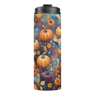 Sweet Pumpkins Fall Pattern  Thermal Tumbler