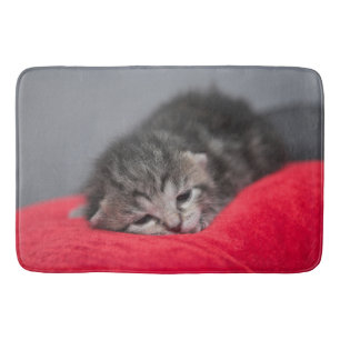 Sweet puppy cat bath mat