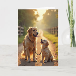 Sweet Puppy Fathers Day Card