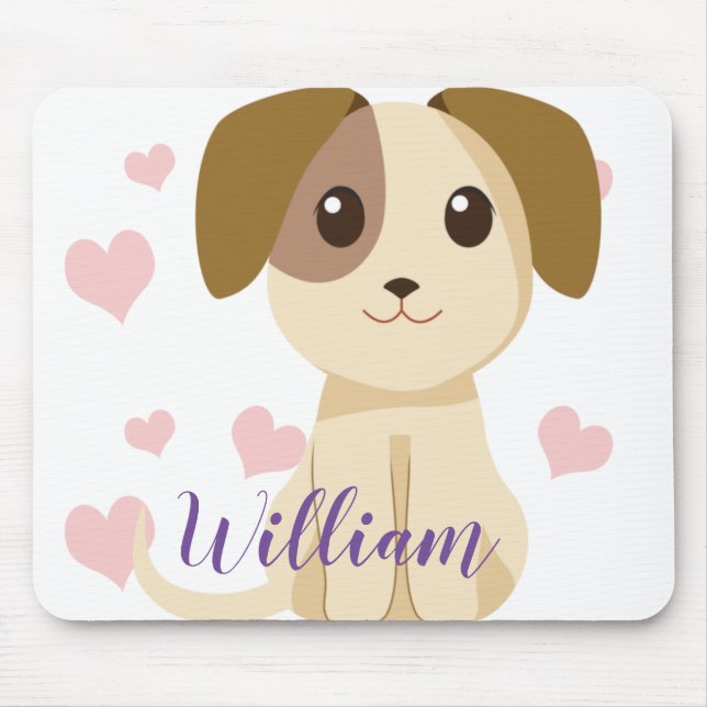 Sweet Puppy  Mouse Mat (Front)