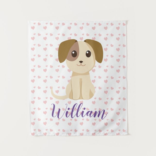 Sweet Puppy  Tapestry (Front)