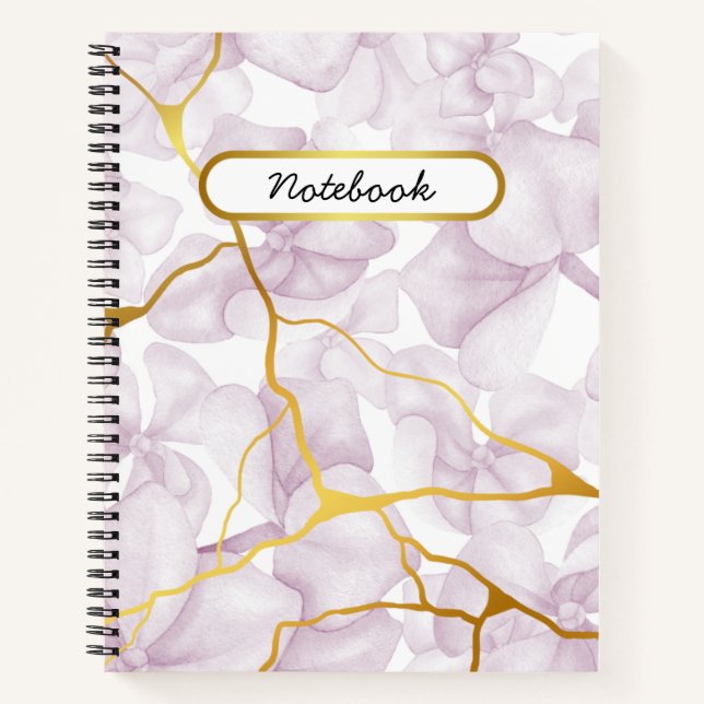 Sweet Purple Floral Notebook (Front)
