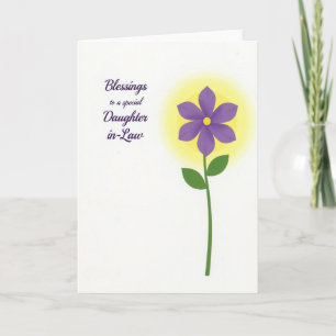 Sweet Purple Mothers Day Card