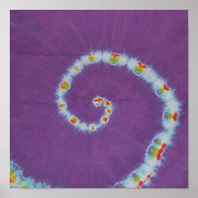Sweet Purple Swirl Canvas Poster (Front)