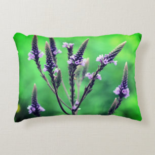 Sweet Purple Vervain Flower   Decorative Cushion