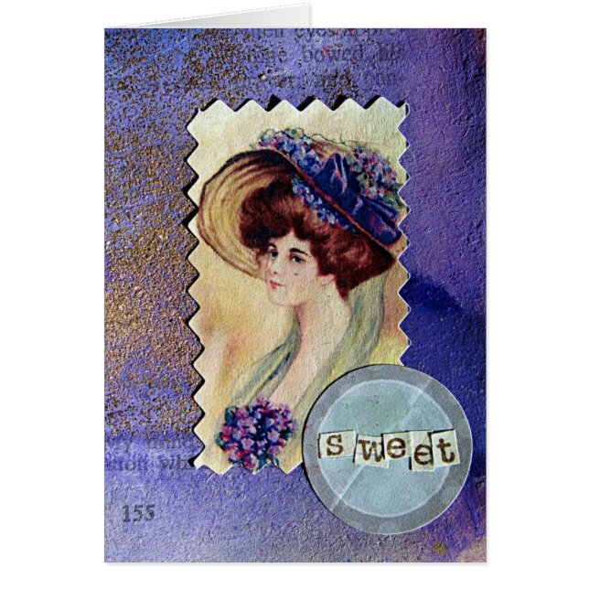 Sweet Purple Vintage Lady (Front)