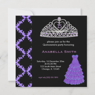 Sweet Quinceanera Invitation