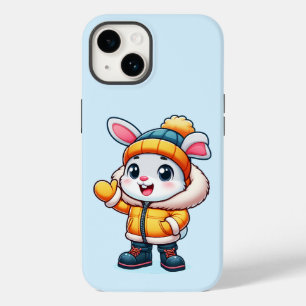 Sweet rabbit in winter Case-Mate iPhone 14 case