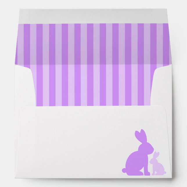 Sweet Rabbits Baby Shower Envelopes (Back (Bottom))