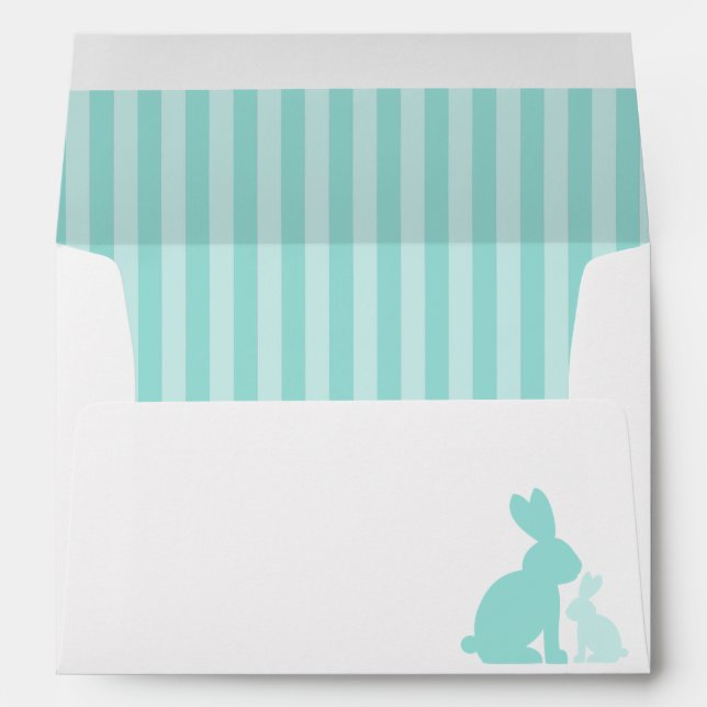Sweet Rabbits Baby Shower Envelopes (Back (Bottom))