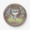 Sweet Racoon Baby Shower 7" Plate