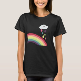 Sweet Rainbow & Cloud Maternity T-Shirt