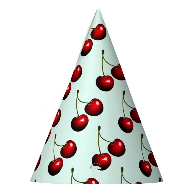 Sweet Red Cherries Party Hat (Left)