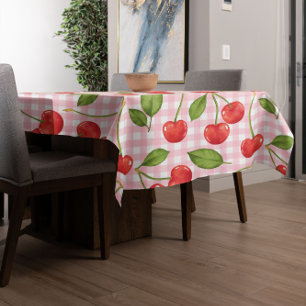 Sweet Red Cherry Pattern Tablecloth
