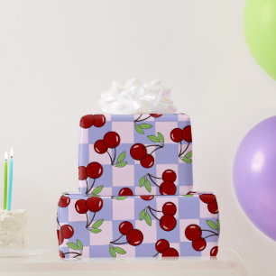 Sweet Red Cherry Pattern Wrapping Paper