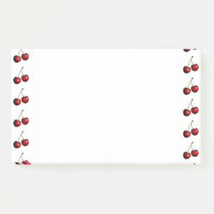 Sweet Red Cherry Sticky Notes