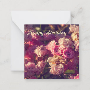 Sweet red roses personalised card